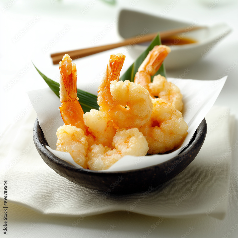 Crispy Tempura Shrimp on a Plate Crispy Tempura Shrimp on a Plate