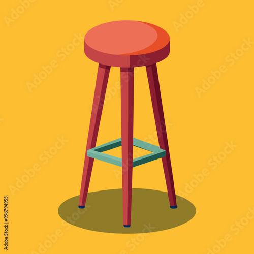 Download Bar Stool Vector Art Illustration Eps File For Design.