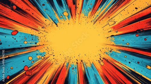 Dynamic Color Burst with Explosive Vibrancy