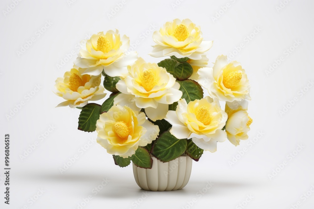 Isolated cactus blossom on a white background a stunning display of nature s beauty Isolated cactus blossom on a white background a stunning display of nature s beauty