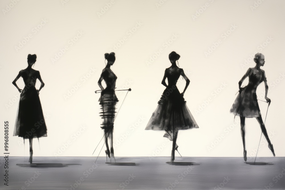 Obraz premium Creating volume and space a simple figure highlighted by its shadow for depth and dimension