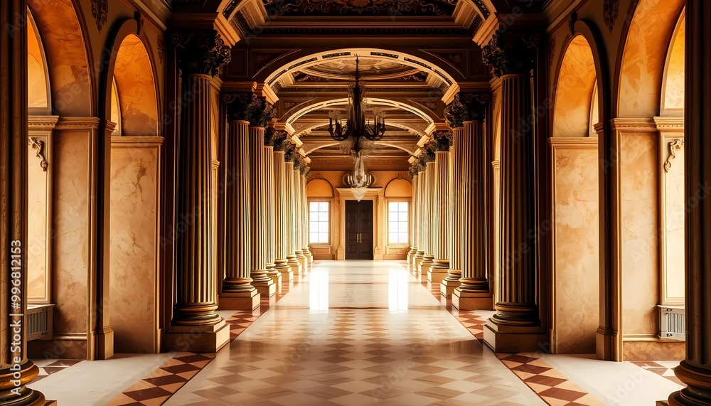 Obraz premium Classy corridor building