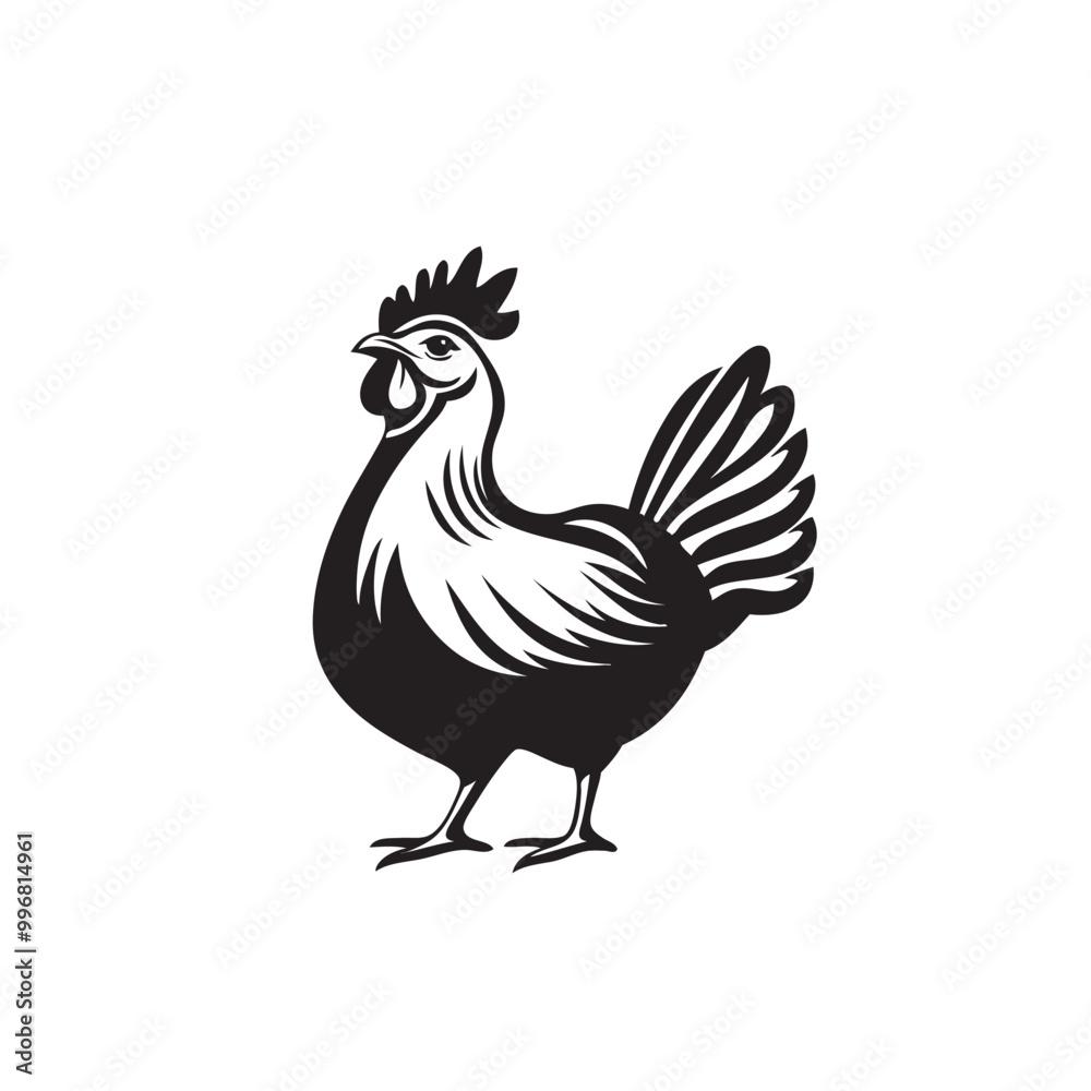 Rooster or cock logo vector icon template Rooster or cock logo vector icon template