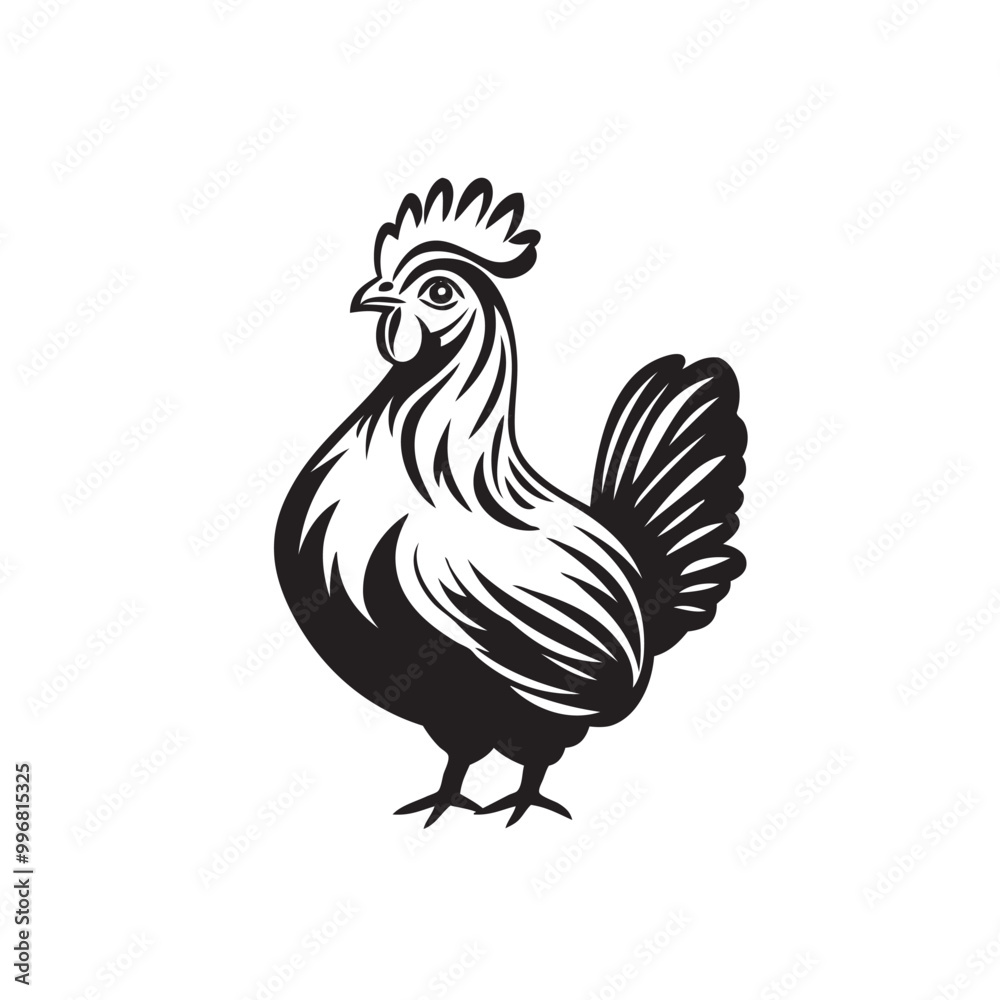 Fototapeta premium Cock vector icon isolated on white background