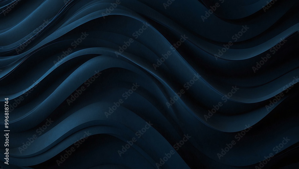 Abstract dark blue waves background. Abstract dark blue waves background.
