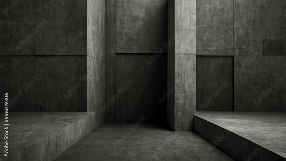 Abstract geometric shapes and lines in gray. Abstract geometric shapes and lines in gray.
