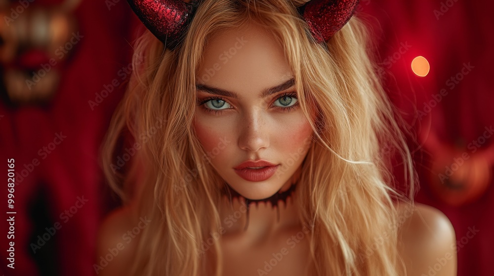Gothic Demoness Fantasy Portraits: Dark, Mysterious, and Seductive Beauty in Red Gothic Demoness Fantasy Portraits: Dark, Mysterious, and Seductive Beauty in Red