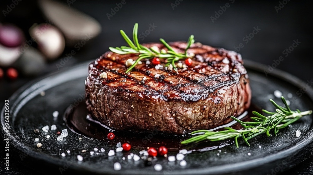 Savor the luxurious flavors of perfectly cooked beef steak. Savor the luxurious flavors of perfectly cooked beef steak.