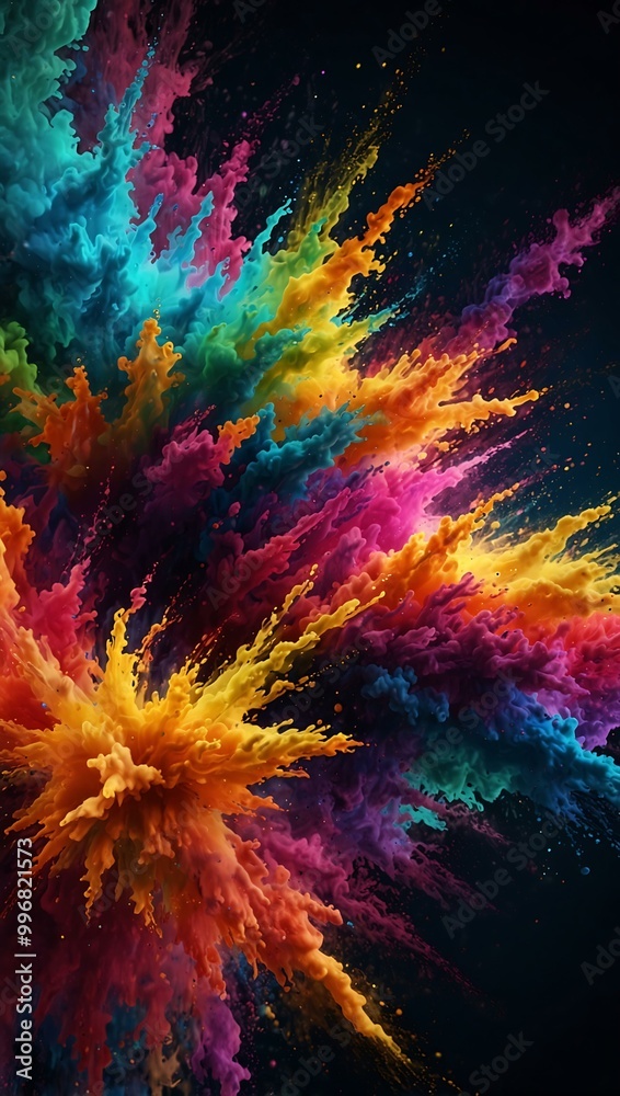 Abstract vibrant particles in motion. Abstract vibrant particles in motion.