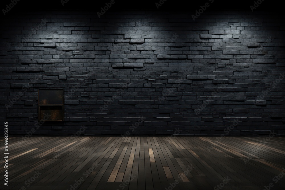 Minimal modern black brick wall architecture flooring building. Minimal modern black brick wall architecture flooring building.