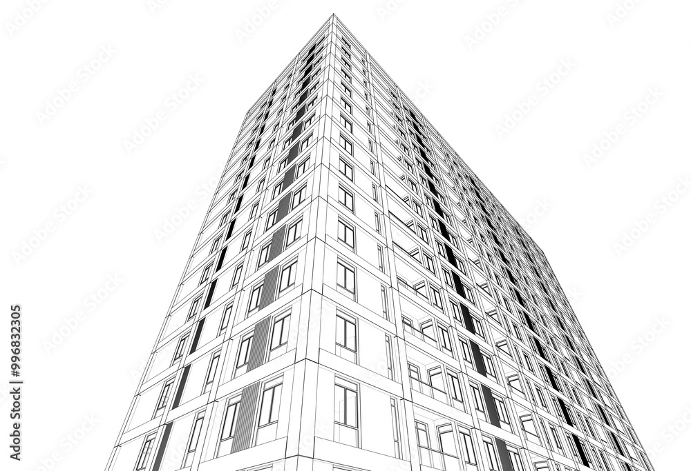 Architecture building development 3d rendering Architecture building development 3d rendering