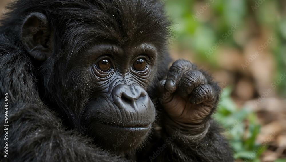 Baby gorilla. Baby gorilla.
