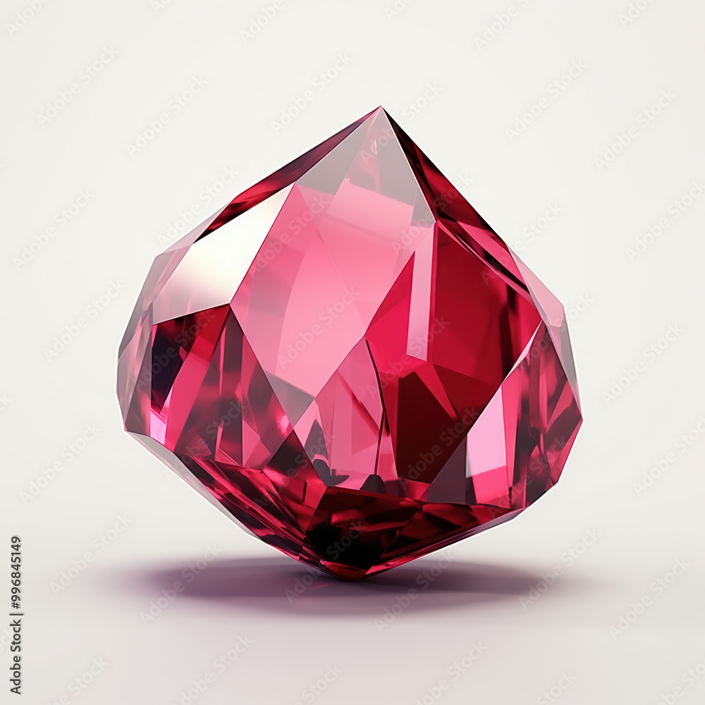 A stunning red gemstone showcasing its sparkling qualities and vibrant colors, ideal for luxury decor and artistic expression. A stunning red gemstone showcasing its sparkling qualities and vibrant colors, ideal for luxury decor and artistic expression.