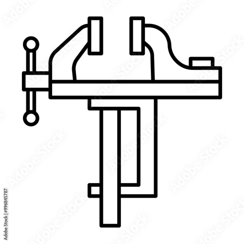 Vice Vector Line Icon Design