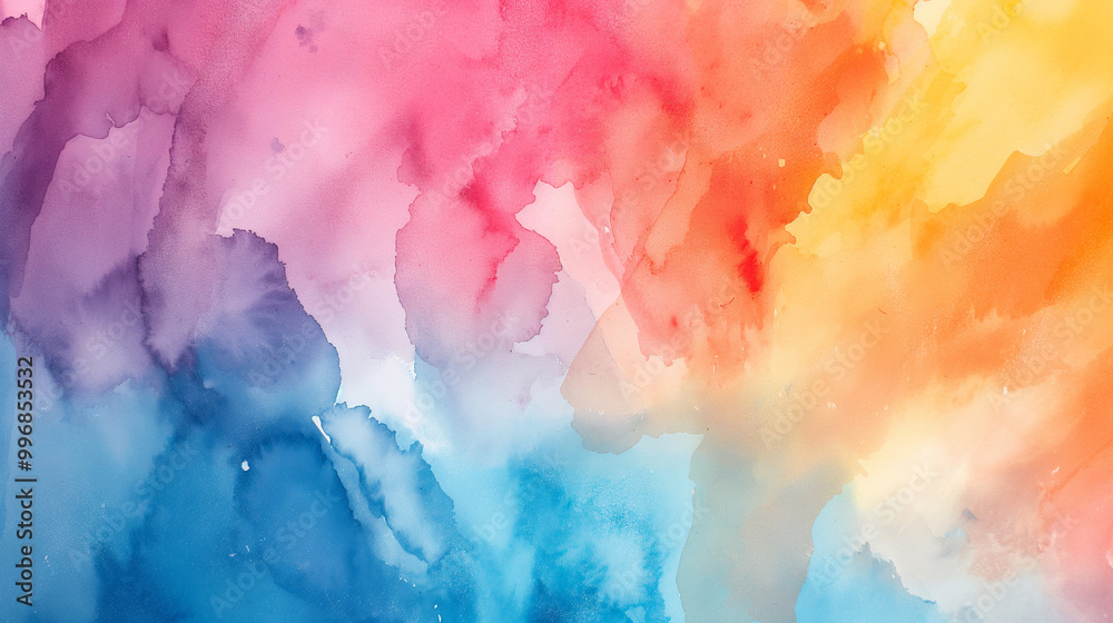 Fototapeta premium Abstract background painted with watercolor paint with colorful patterns. Concept of inspiration, creativity and beauty