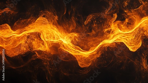 Dynamic and vibrant flames creating a mesmerizing visual effect, perfect for backgrounds and artistic projects.