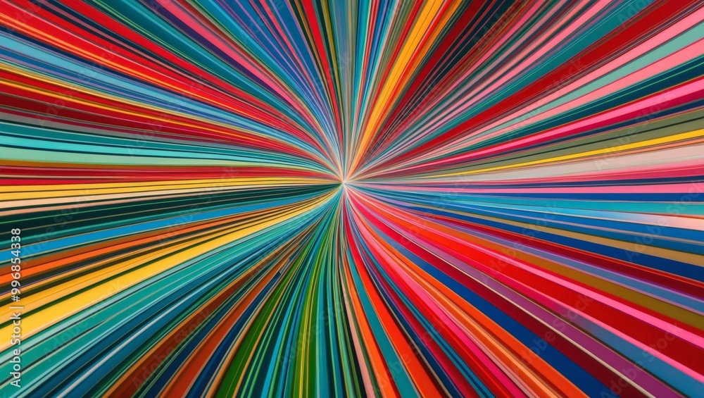 Multicolor lines radiating from a central point Multicolor lines radiating from a central point