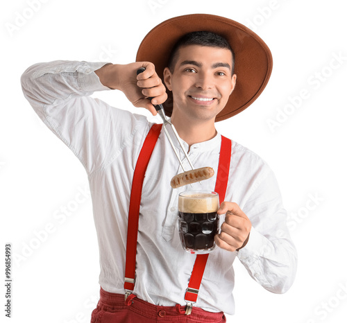 Young man in traditional Ge...