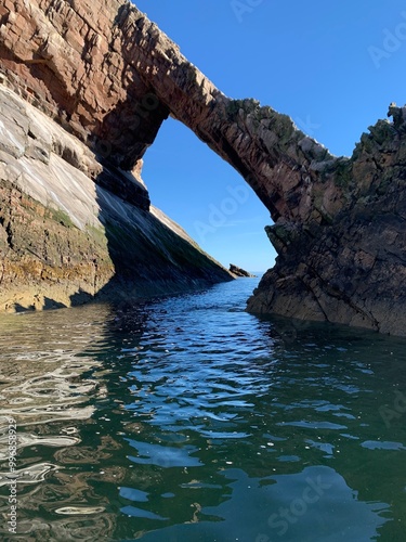 Bow fiddle rock from a paddle board photo