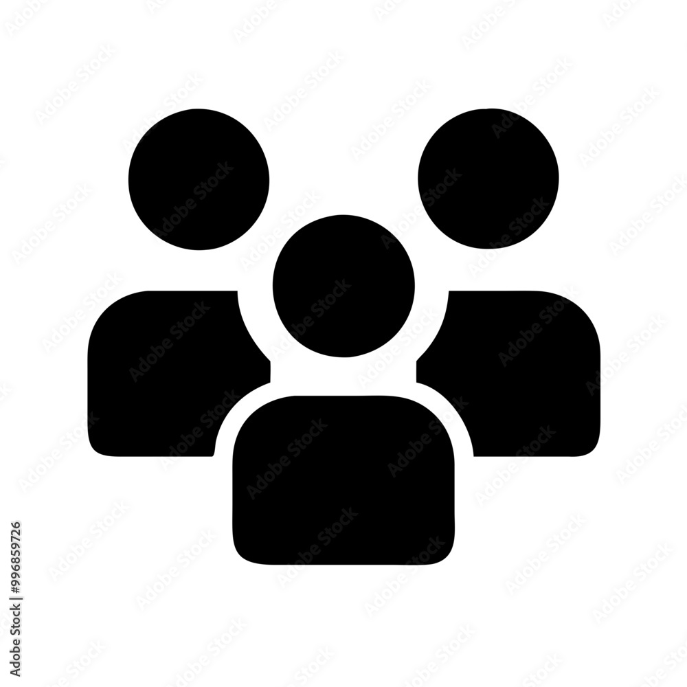 Solid black group of people icon representing community and teamwork
Solid black group of people icon representing community and teamwork
