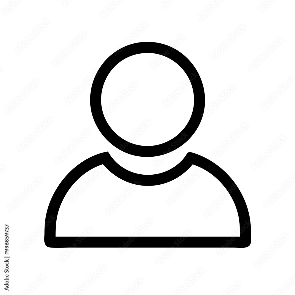 Outline user profile icon symbolizing identity and individual representation in a minimalist design
Outline user profile icon symbolizing identity and individual representation in a minimalist design