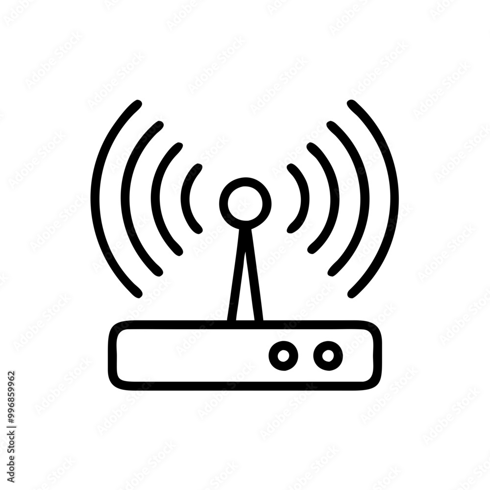 Wi-fi icon with a sleek design showcasing connectivity and signal strength
Wi-fi icon with a sleek design showcasing connectivity and signal strength