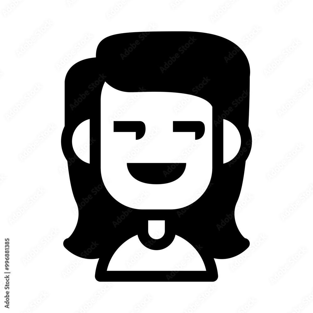 Avatar icon glyph style. Simple default profile picture vector illustration. Avatar icon glyph style. Simple default profile picture vector illustration.