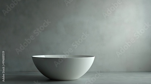 A tapered bowl with a plain backdrop, providing ample space for copy or text.