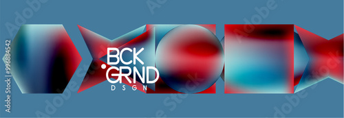 Fluid color geometric shapes abstract background. Vector Illustration For Wallpaper, Banner, Background, Card, Book Illustration, landing page