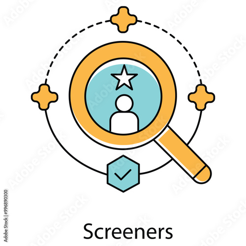 Screeners Icon. Vector Icon Design