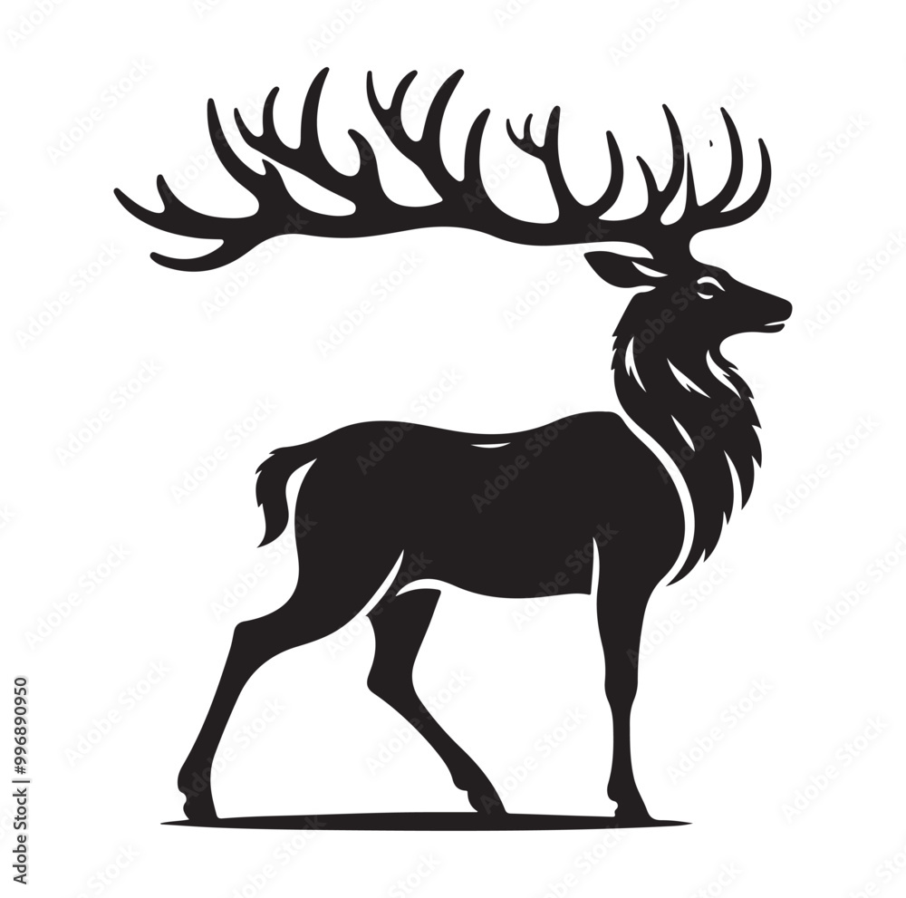 Deer silhouette, vector illustration design Deer silhouette, vector illustration design