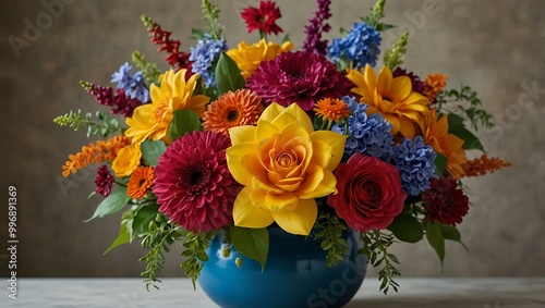 Wallpaper Mural Colorful and vibrant flower arrangement. Torontodigital.ca