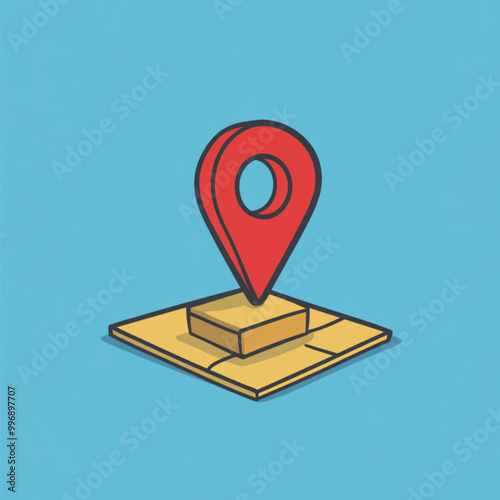 map pointer with pin