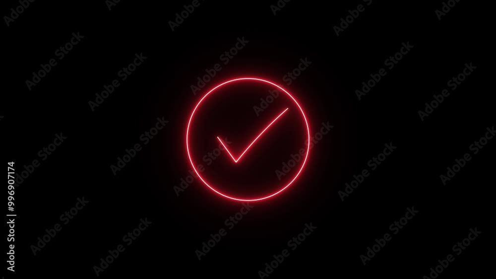 Check mark icon button and yes or approved symbol. Animation in motion graphics of a check marks symbols.