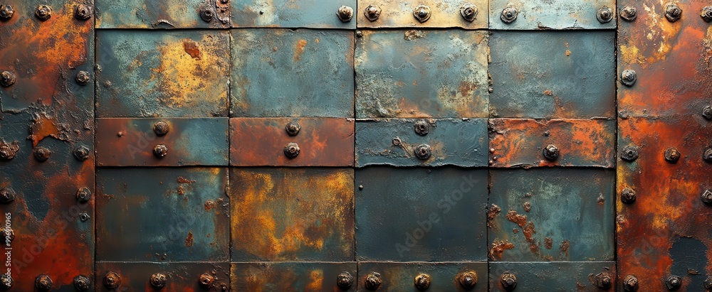 a textured surface of aged brass and copper showcasing an abstract pattern of worn metallic finish the industrial aesthetic highlights the beauty of aging materials and their history a textured surface of aged brass and copper showcasing an abstract pattern of worn metallic finish the industrial aesthetic highlights the beauty of aging materials and their history