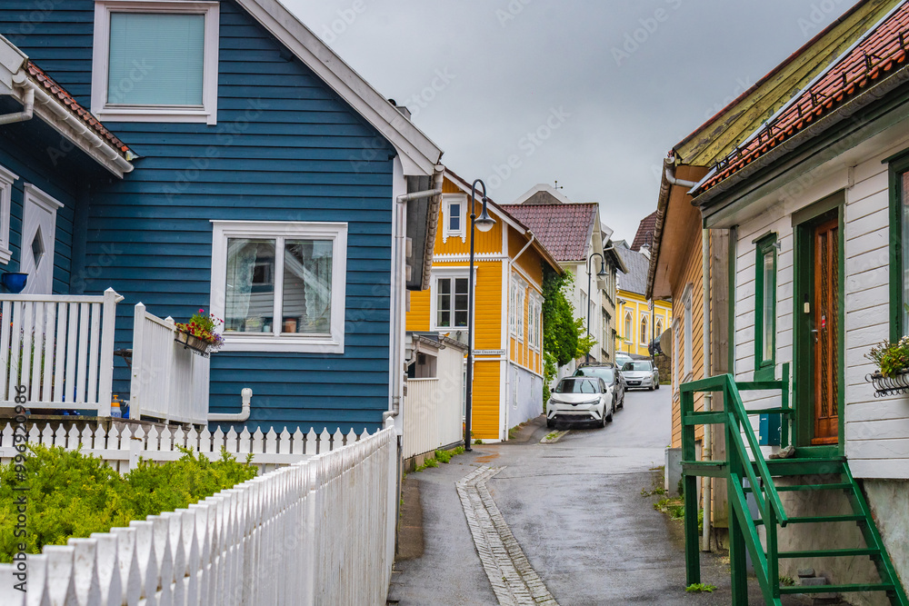 Cityscape of Egersund (Norway)