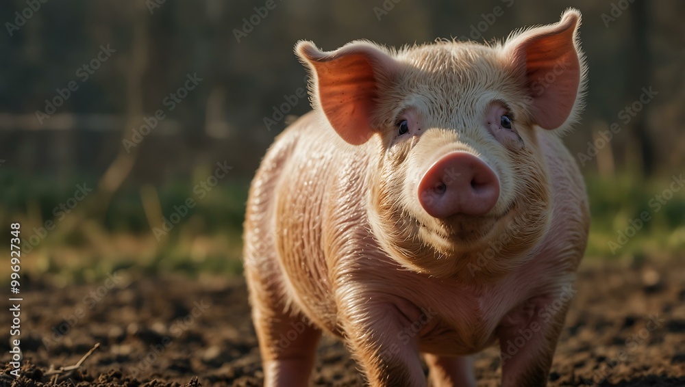 Funny adult pig. Funny adult pig.
