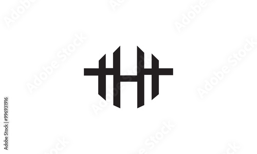 h, hh logo initial vector, h letter logo design, hh logo icon, Letter H logo icon design template