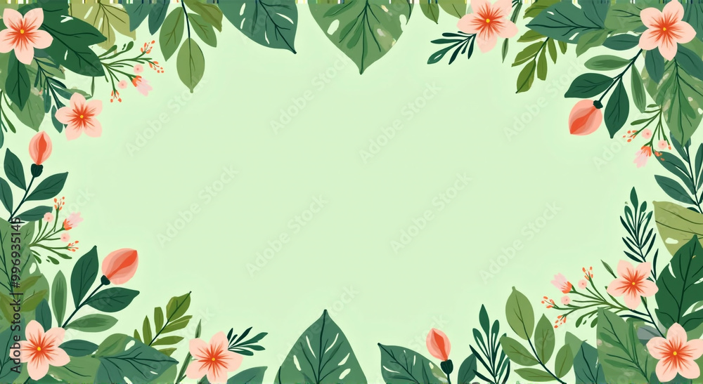 frame of flowers frame of flowers