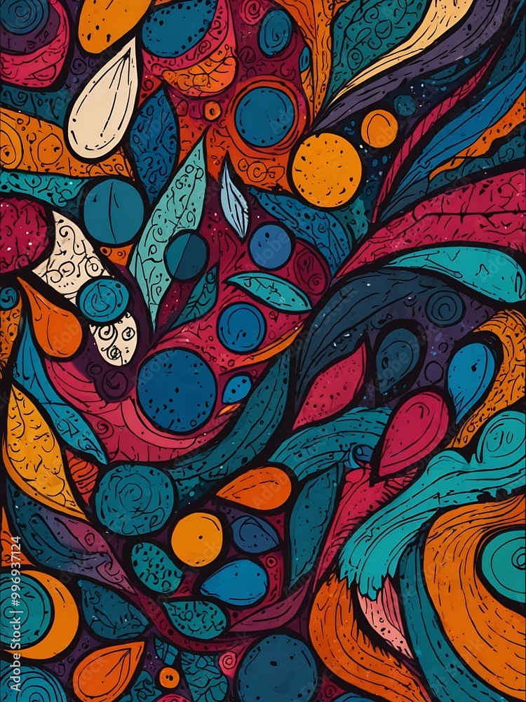Hand-drawn doodle shapes in a painting style for abstract backgrounds, ideal for posters, covers, and flyers. Hand-drawn doodle shapes in a painting style for abstract backgrounds, ideal for posters, covers, and flyers.
