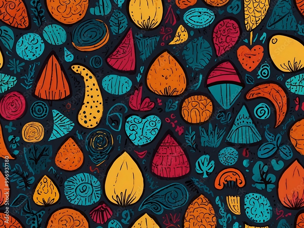 Hand-drawn doodle shapes in a painting style for abstract backgrounds, ideal for posters, covers, and flyers. Hand-drawn doodle shapes in a painting style for abstract backgrounds, ideal for posters, covers, and flyers.