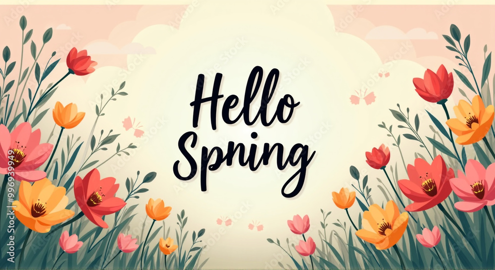 spring background with tulips spring background with tulips