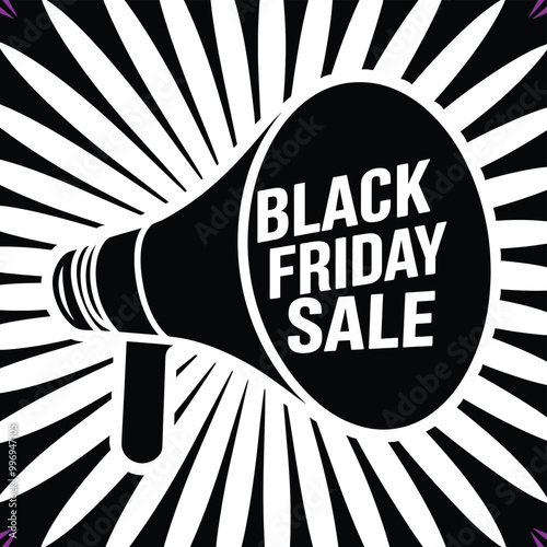 Black Friday Sale Announcement Mega Deals & Discounts
