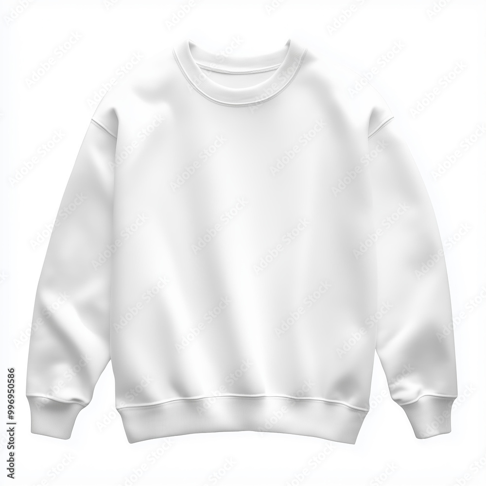 Fototapeta premium mock-up blank space white sweatshirt isolated on white background