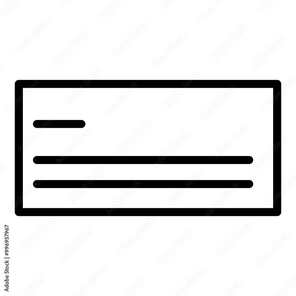 Invoice Outline Icon Style. Simple Finance Vector Illustration Invoice Outline Icon Style. Simple Finance Vector Illustration
