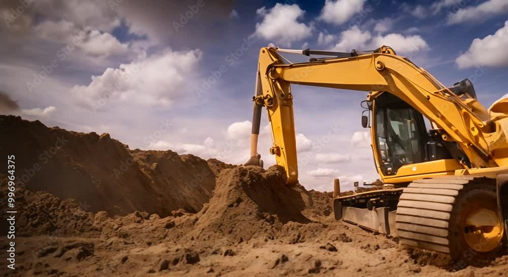 excavator at work