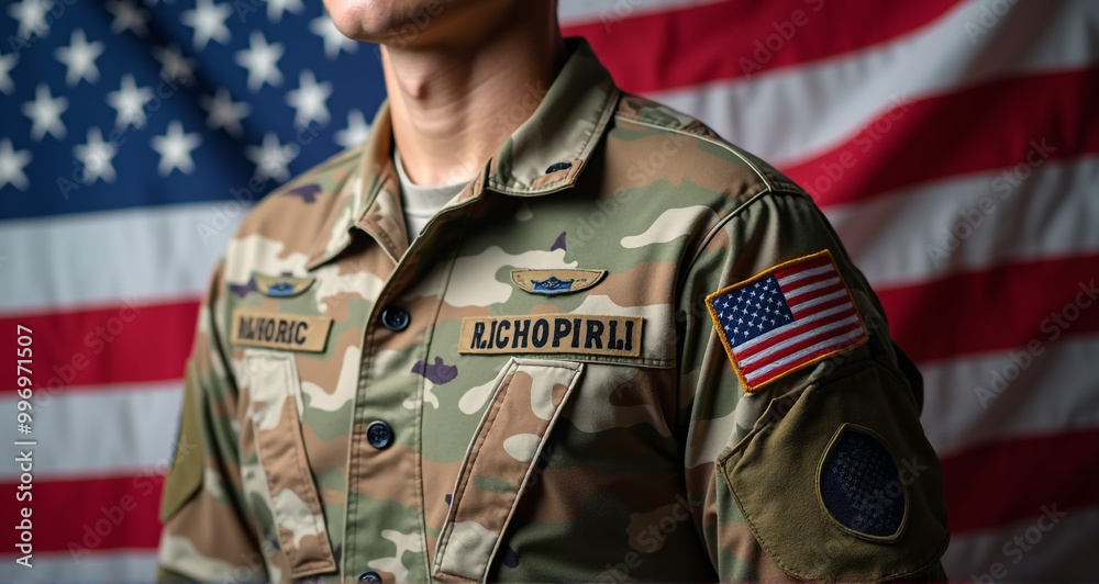 Fototapeta premium soldier in uniform