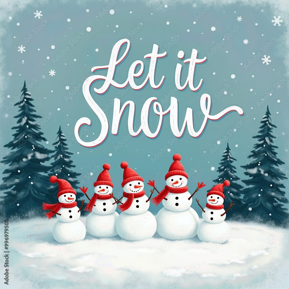 Let It Snow Winter Scene Let It Snow Winter Scene