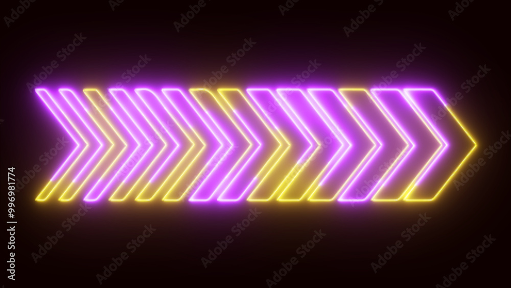 arrow icon. neon glowing arrow icon. arrow icon. neon glowing arrow icon.