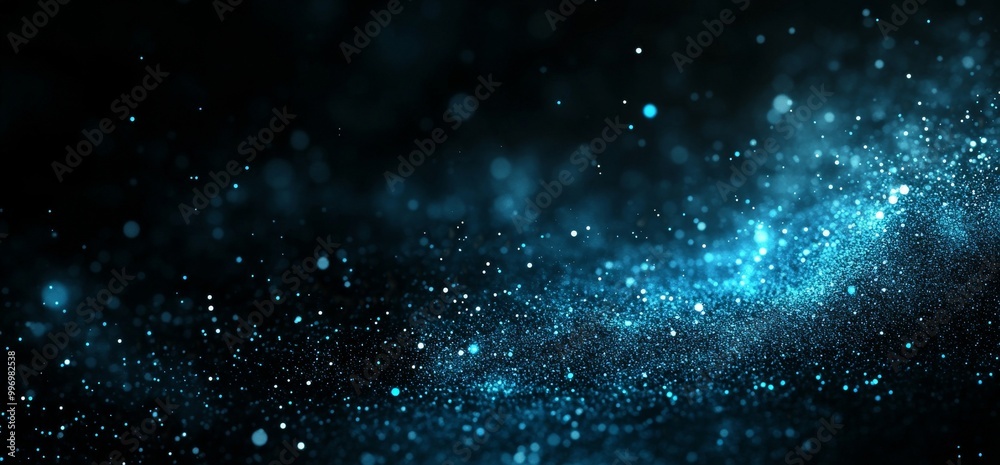 Obraz premium Big Data concept. Blockchain 3D illustration. Information Waves and Global Database. Neural networks and stock market. Abstract technological background.